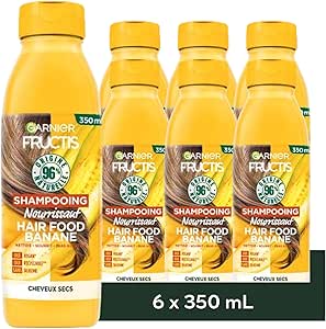 [LOT DE 6] Shampooing vegan nourrissant à la banane Fructis Hair Food 350ml