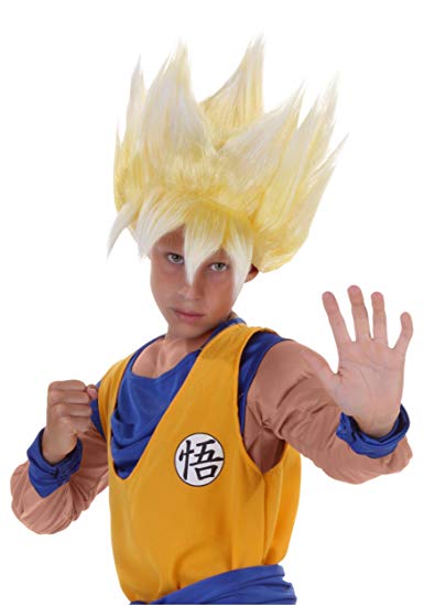 Child Dragon Ball Z Anime Super Saiyan Goku Wig