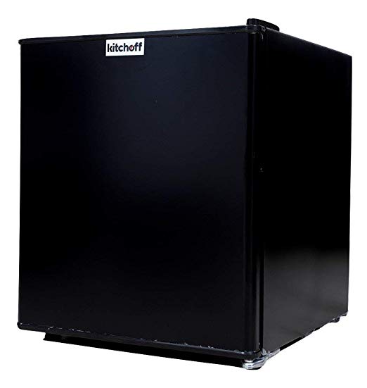 Kitchoff Black 50 Litre Aluminium & Solid Door Refrigerator For Home and Office