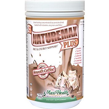 Maxi Health Naturemax PLUS - Soy Protein - Coffee - Diet & Energy Support - 1 lbs Powder - Kosher