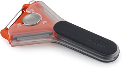 Joseph Joseph Tri-Peeler, 3-in-1 Peeler- Orange/Grey