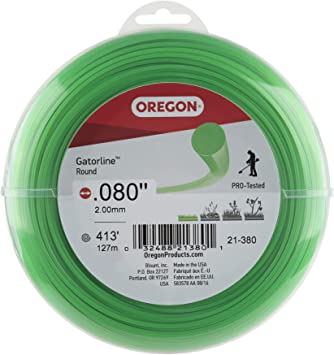 Oregon 21-380 Gatorline 1-Pound Coil of 0.080-Inch-by-416-Foot Round String Trimmer Line