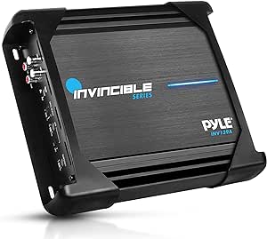 Pyle 9” Class AB Mosfet Amplifier - Invincible Series Monoblock Amp, 1 Channel 2000 Watts Max, Mosfet PWM Power Supply, High-Current Dual Discrete Drive Stages, Advanced Protection Circuitry