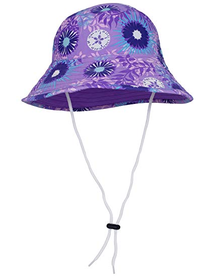 Tuga Girls Reversible Bucket Hats - UPF 50  Sun Protection Sun Hats