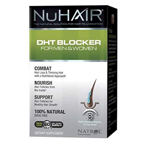NuHair DHT Blocker Hair Regrowth Tablets 42 Tablets (Pack of 2)