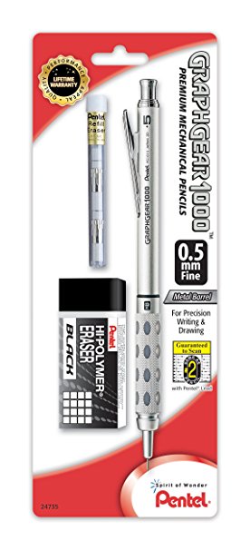 Pentel GraphGear 1000 Mechanical Pencil 0.5mm (PG1015EBP)