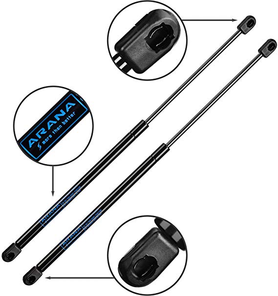 ARANA Qty(2) C16-08053 20" Universal Lift Supports/Gas Prop/Struts Force 80Lbs/356N Per Prop/Strut Gas Spring/Strut/Shock Compatible with Camper Rear Window/Tonneau Cover/Lid Stay/Bed