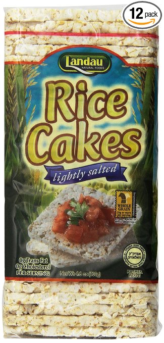 Landau Thin Rice Cake Salted 4.6 Oz. (Pack of 12)
