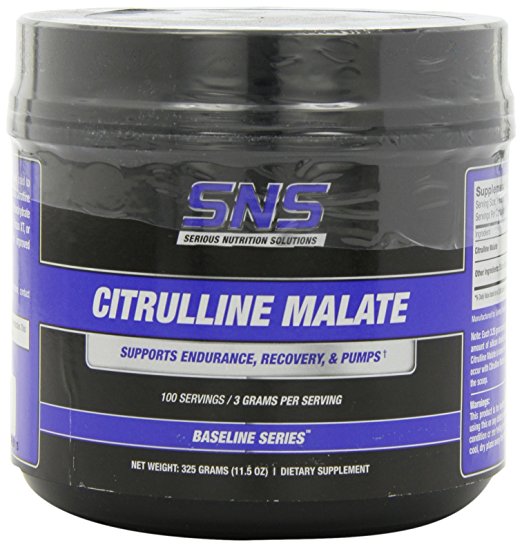 Serious Nutrition Solution Citrulline Malate Powder, 325 Grams