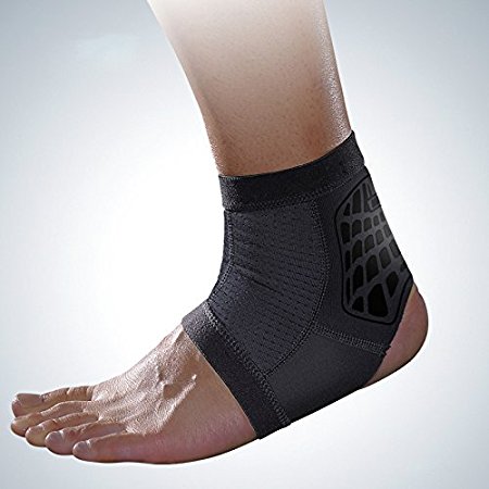 B-G Compression Ankle Sleeve GUARANTEED Recovery Brace, Relieve Plantar Fasciitis Best Ankle Support for Running Basketball Walking Jogging Everyday Wear H054M