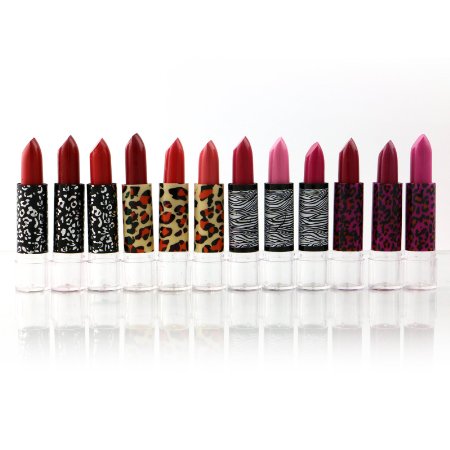Amuse Color Revolution Lipstick set of 12 colors - red - orange - pink and more #LIP7243