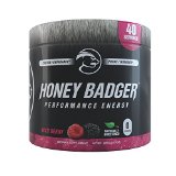Honey Badger Performance Energy Pre-Workout 40 Servings  Wild Berry
