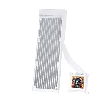 Lian Li HYDROSHIFT LCD 360 Liquid Cooler - Flexible Side-Mounted Coolant Pathway, 2.88” LCD Screen - 480 x 480 Resolution - Captured Screenshots or Recorded Videos - White (HSLCD36NW)