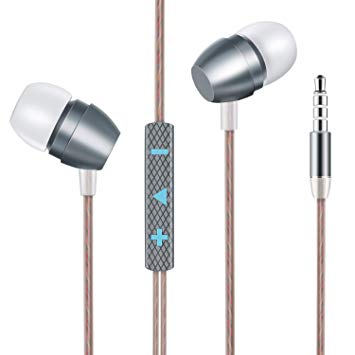 SGIN Headphones Earphones, In-Ear Earbuds Headphones with Pure Sound and Rich Bass, Noise Isolating, High Resolution,with microphone and volume control, for iPhone, iPad, Samsung Galaxy, Huawei, MP3 Players etc