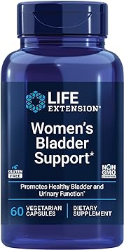 Life Extension Women's Bladder Support – for Bladder Health and Normal Urinary Frequency – Horsetail, Lindera and Three-Leaf Caper Extracts – Non-GMO – Gluten Free — 60 Vegetarian Capsules