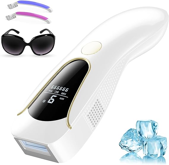 ARTOLF Ice-Cooling Hair Removal Epilator for Women and Men, Painless Laser for Face, Arm, Leg, Back Whole Body Use