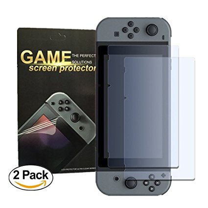Nintendo Switch Full Cover Screen Protector [2-Pack],Antsplust Edge to Edge HD Anti-Scratch Screen Protector[Ultra-Clear] [Scratch Proof] [Anti-Fingerprint] for Nintendo Switch
