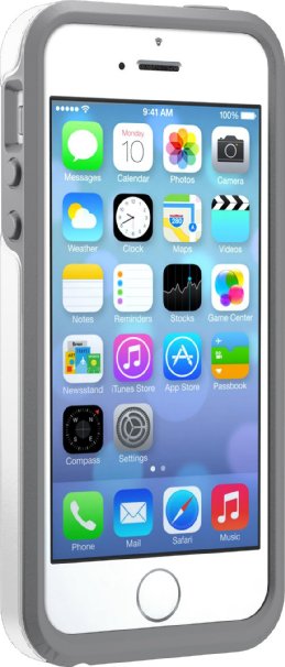 OtterBox SYMMETRY SERIES Case for iPhone 5/5s/SE - Frustration Free Packaging - GLACIER (WHITE/GUNMETAL GREY)