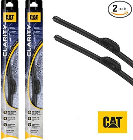 CAT Clarity Premium Performance All Season OEM Replacement Windshield Wiper Blades Streak-Free, Spotless, and Silent (24   17 Inch (Pair for Front Windshield))