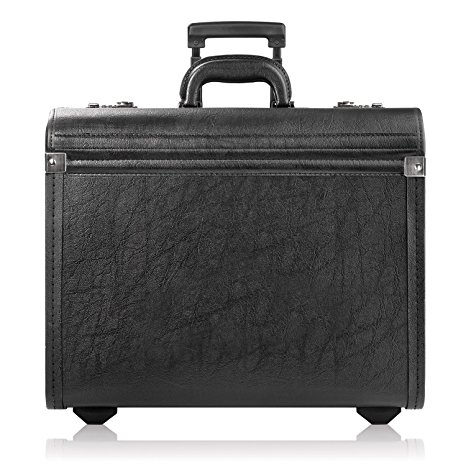 Solo Classic Rolling Catalog Case, Black with dual combination locks, K74-4