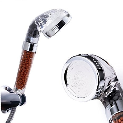 Ohpa 30% Water Saving Showerhead Plus Ionic Filter Handheld Shower Head with 200 % Turbocharged Pressure and Energy Ball Filtration for Fixing Dry Skin & Hair