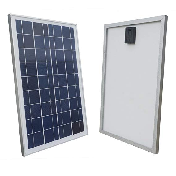 ECO-WORTHY 25W 25 Watt 12 Volt Polycrystalline Solar Panel Module Off Grid Battery Charging RV Boat