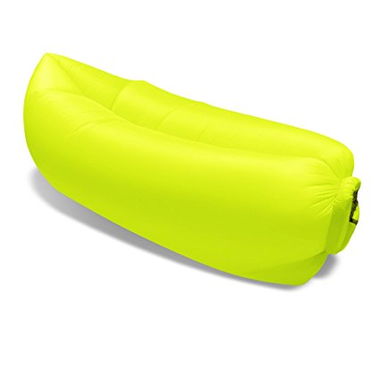 Inflatable Lounger Air Couch Sleeping Bag Lazy and Cozy for Indoor & Outdoor by JGR Copa (Assorted Colors)