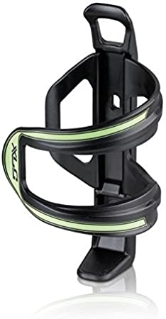 XLC Unisex's BC-S06 Side Drinking Bottle Cage, Black/Green, One size