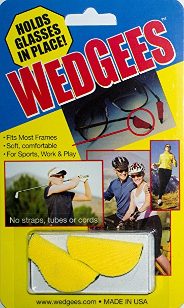 Wedgees Eyeglass Retainers and Eyewear Holders (Yellow Sport)
