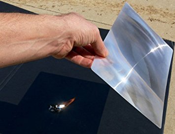 5 Pack - 8.3" x 11.75" LARGE PREMIUM GRADE Fresnel Lens FULL PAGE Magnifier -- Fire Starter • Solar Oven • DIY Projection TV PLANS by Cz Garden Supply (5 Pack)
