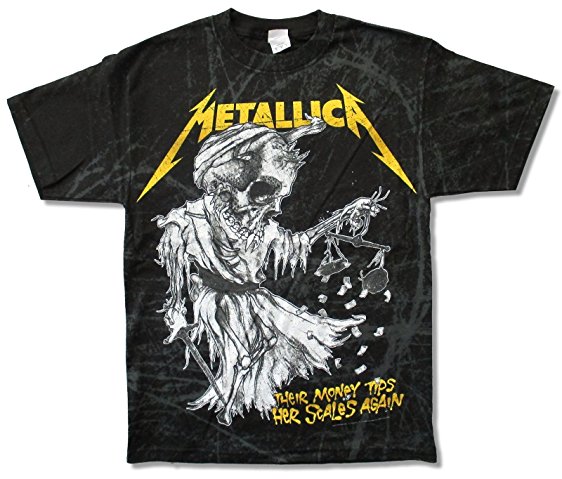 Bravado Adult Metallica "Scales All-Over" Black T-Shirt