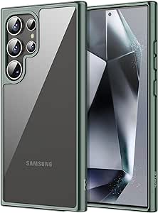 JETech Coque pour Samsung Galaxy S24 Ultra 5G, Anti-Jaunissement Étui de Protection Antichoc, Housse Anti-Rayures Dos PC Dur (Vert)