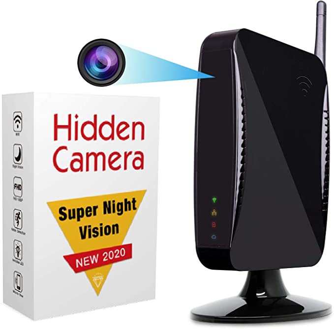 Hidden Camera - Spy Camera by ISR, WiFi 1080p HD Spy Cam, Remote Access App, Night Vision, Motion Detection, Wireless Security System