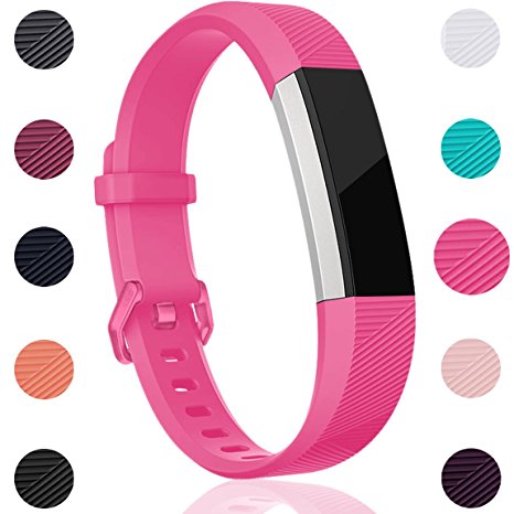 For Fitbit Alta HR and Alta Bands, Maledan Replacement Accessories Wristbands for Fitbit Alta and Alta HR, Large Small 2 Styles