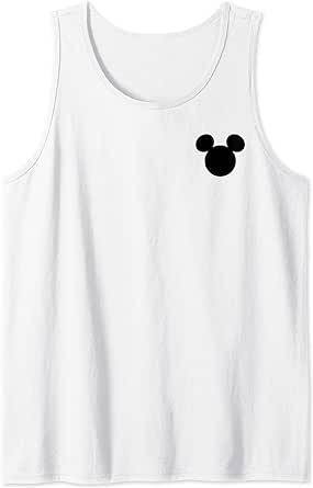 Disney Mickey And Friends Mickey Silhouette Pocket Logo Tank Top