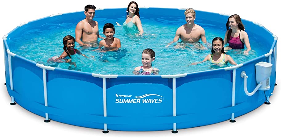 Summer Waves 15' Metal Frame Pool Set