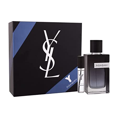 Yves Saint Laurent Y for Men 2 Piece Set (3.4 Ounce Eau De Parfum Spray   0.33 Ounce Eau De Toilet Spray), 3.77 ounces