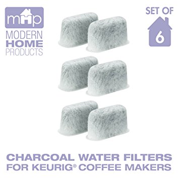 Charcoal Water Filters, Replaces Keurig 05073 - 6 Pieces (One Year Supply)