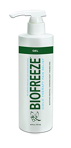 Biofreeze Pain Relief Gel 16 Ounce Bottle with Pump Original Green Formula Pain Reliever