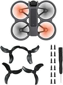 4Pcs Avata 2 Propellers Replacement Prop Blades 3032S Low Noise Wings for DJI Avata 2 Drone Accessories Replacement, Black