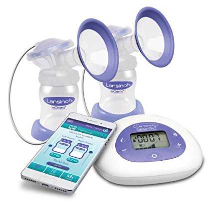 Lansinoh Smartpump Double Electric Breast Pump, with Bluetooth Technology, Hygienic Closed System, Customizable Pumping Styles and Bonus Lansinoh Helpline Subscription