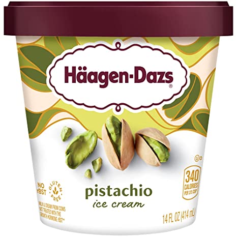 Haagen-Dazs, Pistachio Ice Cream, 14 oz (Frozen)