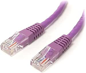 StarTech.com 6 ft Cat5e Patch Cable with Molded RJ45 Connectors - Purple - Cat5e Ethernet Patch Cable - 6ft UTP Cat 5e Patch Cord (M45PATCH6PL)