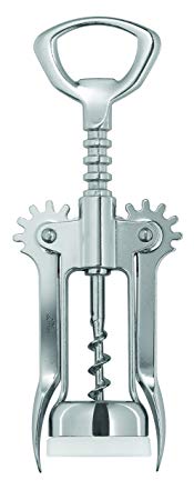 Truefabrications Italian Chrome Winged Corkscrew, Metallic