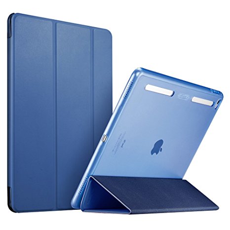 iPad Pro 12.9 inch Case, ESR Soft TPU Bumper Edge Slim Fit Smart Case Cover with Auto Sleep/Wake for Apple iPad Pro/ iPad 7th Generation 12.9 inches (2015 Edition)_Ming Blue