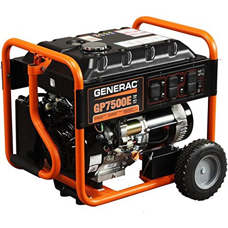 Generac 5943, 7500 Running Watts/9375 Starting Watts, Gas Powered Portable Generator, CARB Compliant (Discontinued by Manufacturer)