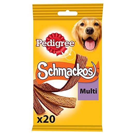 Pedigree Schmackos Dog Treats Meat Variety, 20 Sticks, 172 g (Pack of 9)