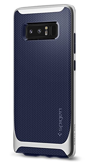 Spigen Neo Hybrid Galaxy Note 8 Case with Herringbone Flexible Inner Protection and Reinforced Hard Bumper Frame for Galaxy Note 8 (2017) - Arctic Silver