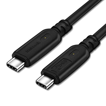 Nekteck USB-IF Certified USB C 3.1 GEN 2 Cable (10 Gbps 100W) USB C to USB C Cable Cord C to C with 4K Video & Power Delivery up to 100 Watts For MacBook Pro Galaxy Note 8 Pixel 2/ Black 3.3 Feet