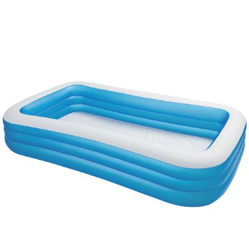 Intex Swim Center Family Inflatable Pool, 120" X 72" X 22", for Ages 6